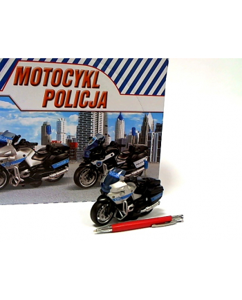 Motocykl Policja 13cm św/dźw napęd HKG104 31409