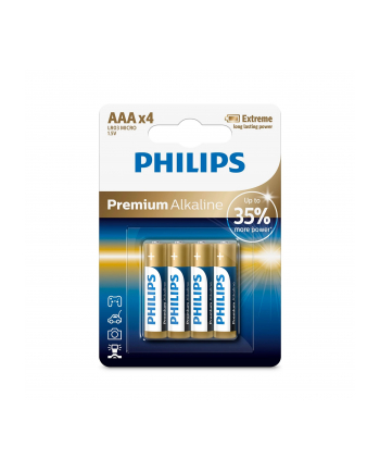 philips Baterie alkaliczne premium AAA x4