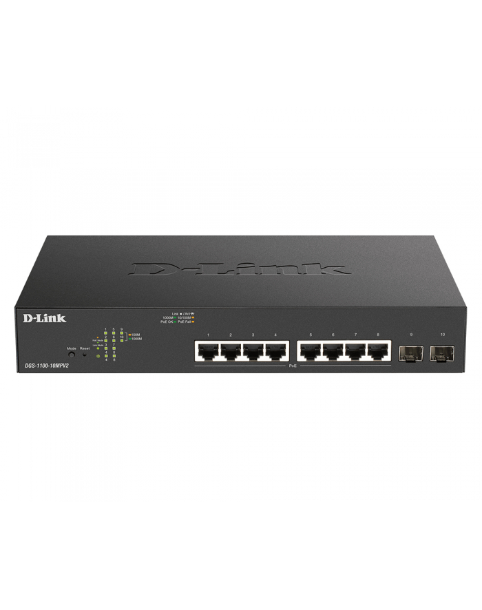 d-link Switch DGS-1100-10MPV2 Smart 8xGbE PoE+ 2xSFP główny