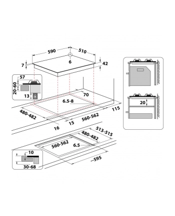 whirlpool Płyta gazowa szklana AKT625WH nr 1