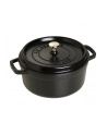 Staub Garnek z przykrywką okrągły 24 cm czarny - nr 1