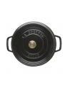 Staub Garnek z przykrywką okrągły 24 cm czarny - nr 26
