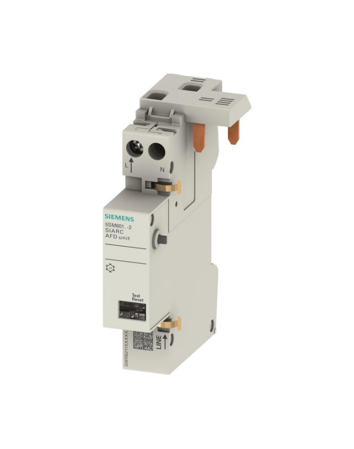 Siemens Przeciwpożarowy Detektor Iskrzenia 1-16A 230V Dla Wył. Nadpr. 1+N (Koniecznie O Szer. 1 Modułu) 1Mm 5Sm6011-2 główny