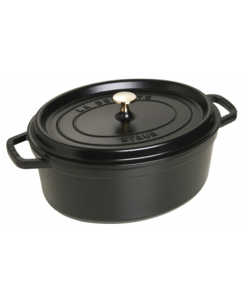 Staub Owalny Garnek Żeliwny Cocotte 31 cm Czarny 40509-319-0