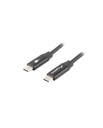 lanberg Kabel USB-C M/M 2.0 CA-CMCM-40CU-0010-BK Czarny 1m