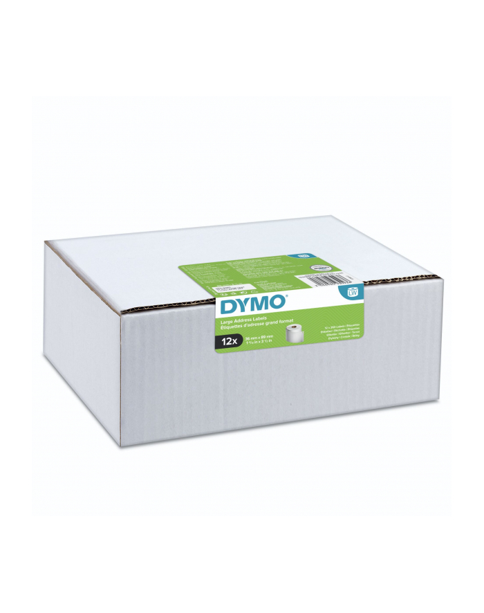 Dymo Etykieta Do Drukarek Biały Papierowa 89x36mm 12szt główny