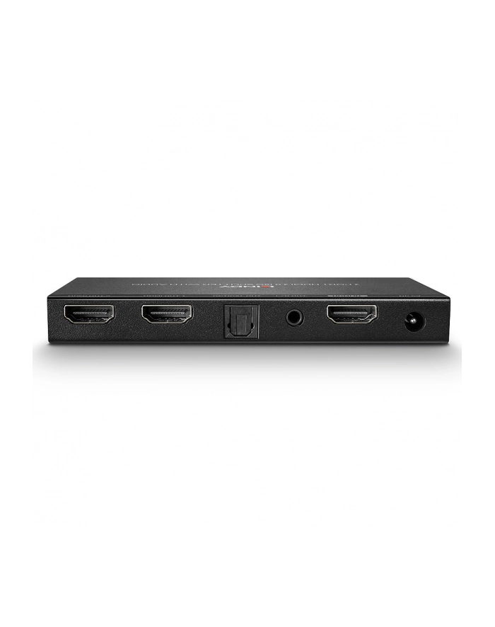 Lindy 38230 Rozdzielacz (przejściówka, spiltter) HDMI 4K UHD 4-portowy z audio, portem optycznym i analogowym Polska Gwarancja główny