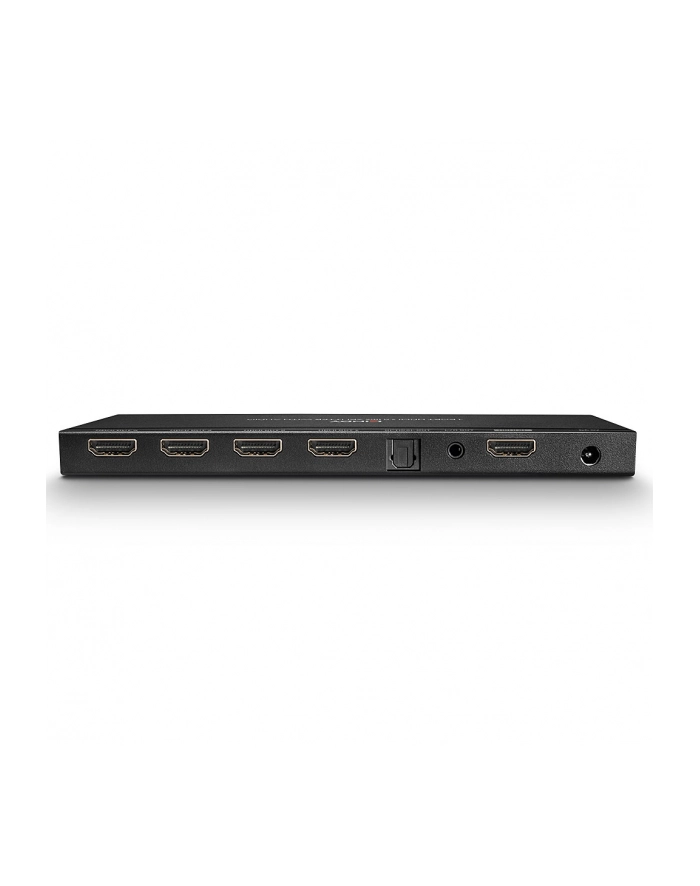 Lindy 38231 Rozdzielacz (przejściówka, spiltter) HDMI 4K UHD 4-portowy z audio, portem optycznym i analogowym Polska Gwarancja główny