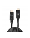 Lindy 38324 Hybrydowy kabel optyczny światłowodowy HDMI 2.0 18G z wymiennymi/odłączanymi wtykami HDMI i DVI 50m - nr 1