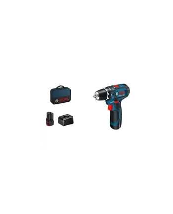 Bosch Wiertarko-Wkrętarka Akumulatorowa Gsr 12V-15 Professional 2X Li-Ion 2.0Ah 060186810F nr 2