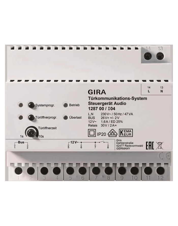 Gira Zasilanie 24V Dc 300 Ma System Domofon 128700 główny