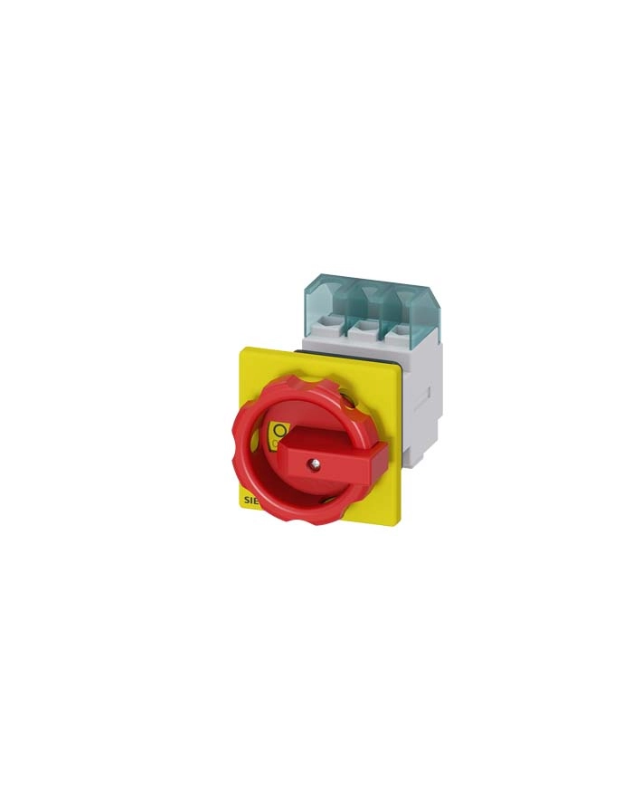 Siemens Łącznik krzywkowy 0-1 3p 32a ip65 83/67/116.5mm żółty/czerwony sentron 3ld2254-0tk53 główny