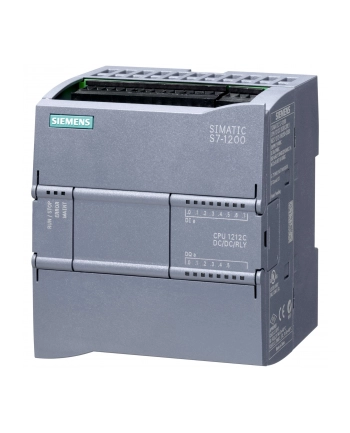 Siemens Moduł podstawowy PLC 8we 6wy+2we analogowe 24V DC 75kB SIMATIC S7-1200 CPU 1212C 6ES7212-1HE40-0XB0 nr 1