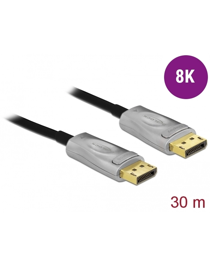 DELOCK KABEL DISPLAYPORT 1.4 DP 8K OPTYCZNY AKTYWNY 30M  (85889) główny