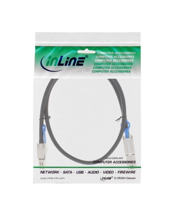 InLine Kabel Mini SAS HD SFF-8644 - SFF-8088 6Gb/s 1m (27639B) nr 1