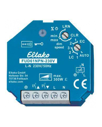Eltako Uniwersalny Ściemniacz Fud61Npn Bezprzewodowy Podtynkowy 1 Kanał