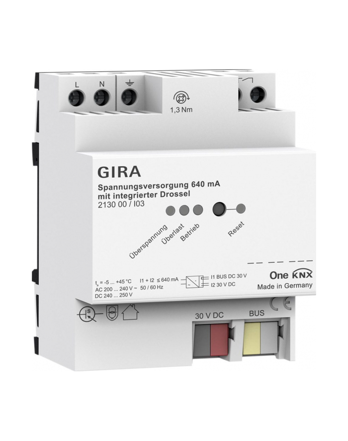 Gira Zasilacz 640 Ma Z Dławikiem Knx 213000 główny