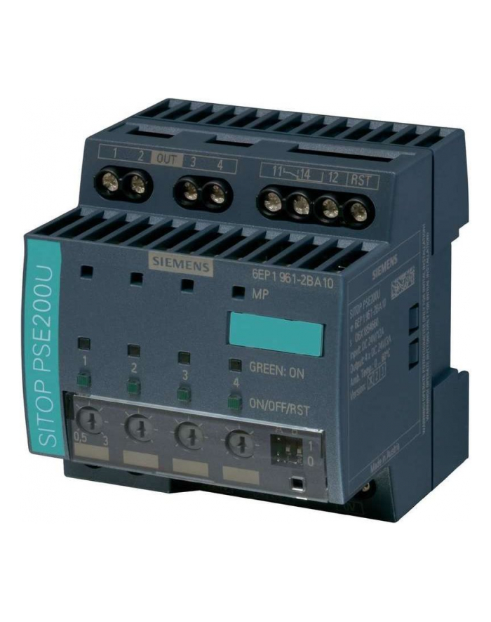 Siemens Zasilacz na szynę Siemens SITOP PSE 200U, 4 x 3 A, 24 V/DC główny