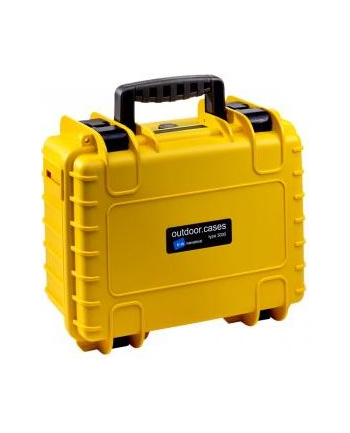 B&W outdoor.cases Typ 3000 SI z gąbką Żółta
