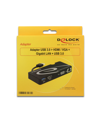 Delock Adapter USB HDMI VGA GB LAN USB3.0 (62461)