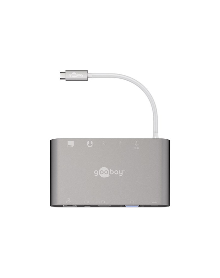 GOOBAY ADAPTER HUB 8W1 USB-C / USB 3.0 HDMI RJ45 JACK 3,5  (62113) główny