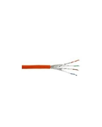 InLine Kabel instalacyjny S/FTP PiMF Cat.7a AWG23 1200MHz halogen free pomarańczowy  50m (77050I)