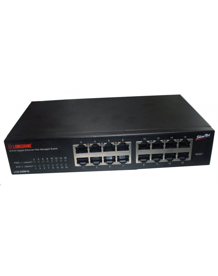 Longshine Switch 16x GE GS8416 Web Smart SNMP (LCSGS8416) główny