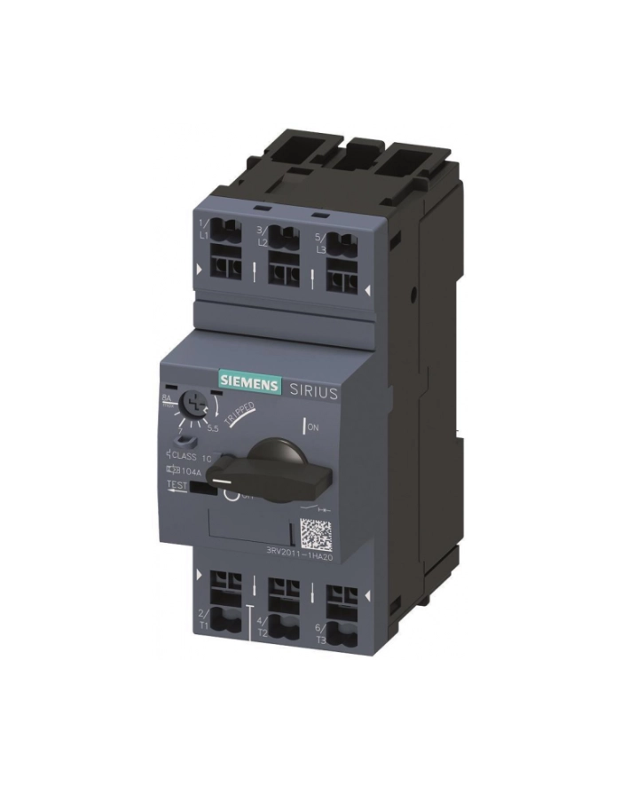 Siemens Wyłącznik Silnikowy 3P 5,5-8A, 104A S00 3Rv2011-1Ha20 główny