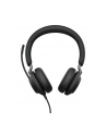Jabra Evolve2 40 Duo MS Zestaw nagłowny przewodowy na dwoje uszu - nr 20