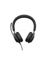 Jabra Evolve2 40 Duo MS Zestaw nagłowny przewodowy na dwoje uszu - nr 2