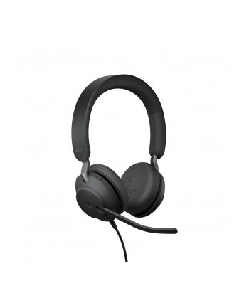 Jabra Evolve2 40 Duo MS Zestaw nagłowny przewodowy na dwoje uszu