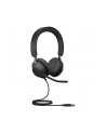 Jabra Evolve2 40 Duo MS Zestaw nagłowny przewodowy na dwoje uszu - nr 8