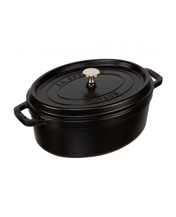 Staub Cocotte brytfanna owalna, z pokrywką, czarny, 29 cm (40509-315-0)