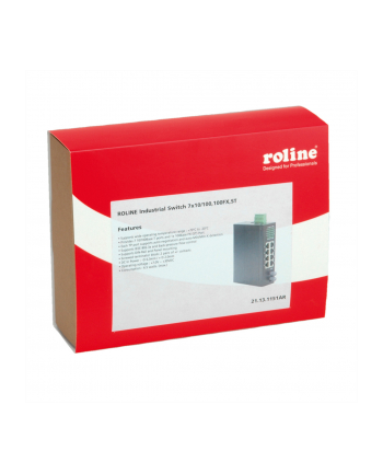 Roline 7x 10/100 + 1x 100FX (ST) Industrial Switch (21.13.1151) nr 1