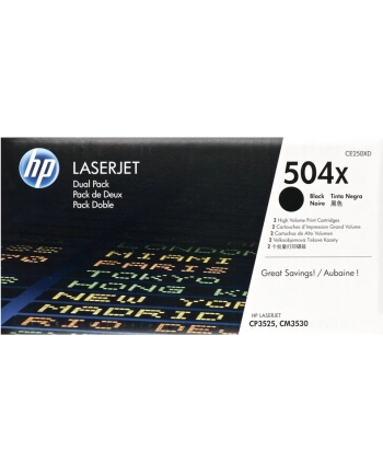 Originalny Toner  HP 504X (Black) 10.500 stron (CE250XD) nr 2