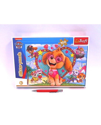 Puzzle 100el Psi Patrol  W blasku Skye 14818 TREFL nr 1