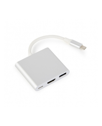 gembird Adapter USB typ C srebrny