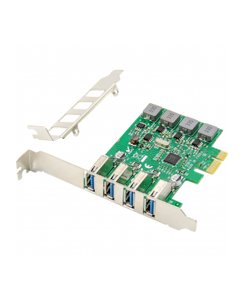 digitus Karta rozszerzeń (Kontroler) USB 3.0 PCI Express 4xUSB 3.0 Low Profile Chipset: VL805