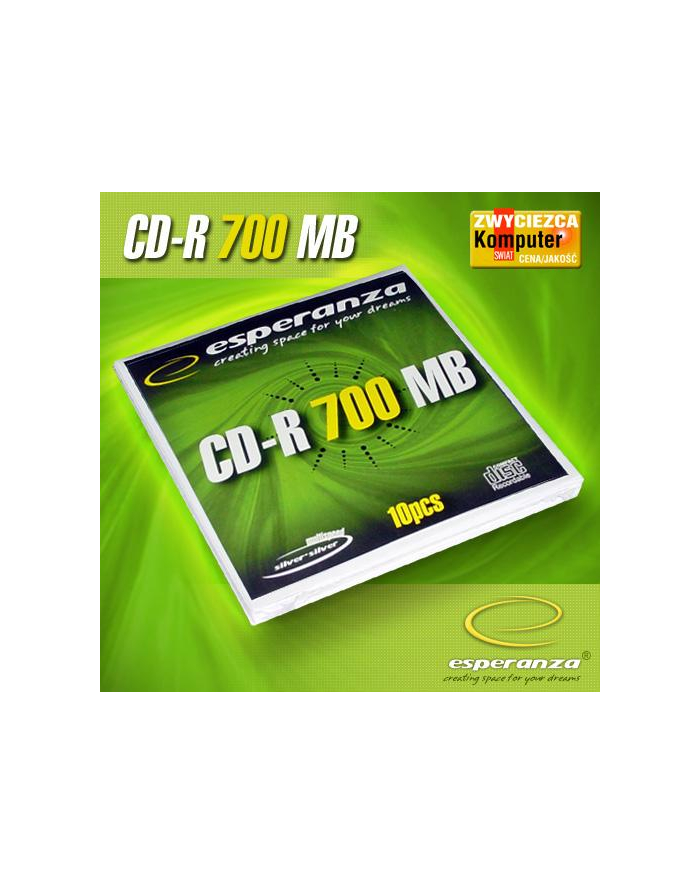 CD-R Esperanza 700MB/80MIN 52xSpeed (Koperta 10szt) główny