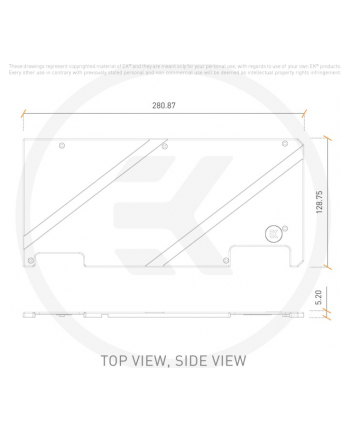 EK Water Blocks EK-Quantum Vector Strix RTX 3070/3080/3090 Backplate - czarny