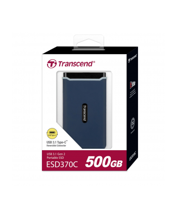 TRANSCEND ESD370C 500GB External SSD PCIe to USB 3.1 Gen 2 Type C