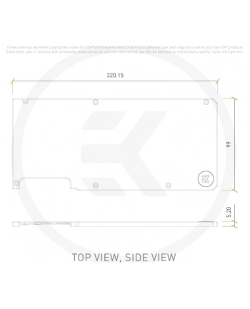 EK Water Blocks EK-Quantum Vector TUF RTX 3080/3090 D-RGB Backplate - czarny nr 2