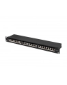 LANBERG patch panel 24 port 1U cat.6A FTP black - nr 12