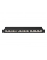 LANBERG patch panel 24 port 1U cat.6A FTP black - nr 14