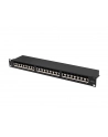 LANBERG patch panel 24 port 1U cat.6A FTP black - nr 15