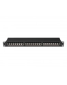 LANBERG patch panel 24 port 1U cat.6A FTP black - nr 1