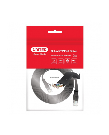 UNITEK C1811GBK Ethernet Cable FLAT UTP Ethernet Cat.6 3m