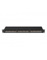 LANBERG patch panel 24 port 1U cat.6A FTP black - nr 10