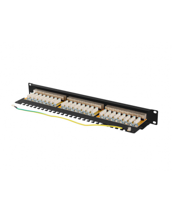 LANBERG patch panel 24 port 1U cat.6A FTP black