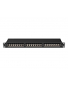 LANBERG patch panel 24 port 1U cat.6A FTP black - nr 16